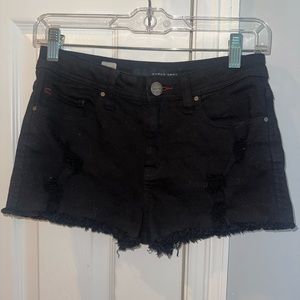 Sneak Peak Black Jean Shorts